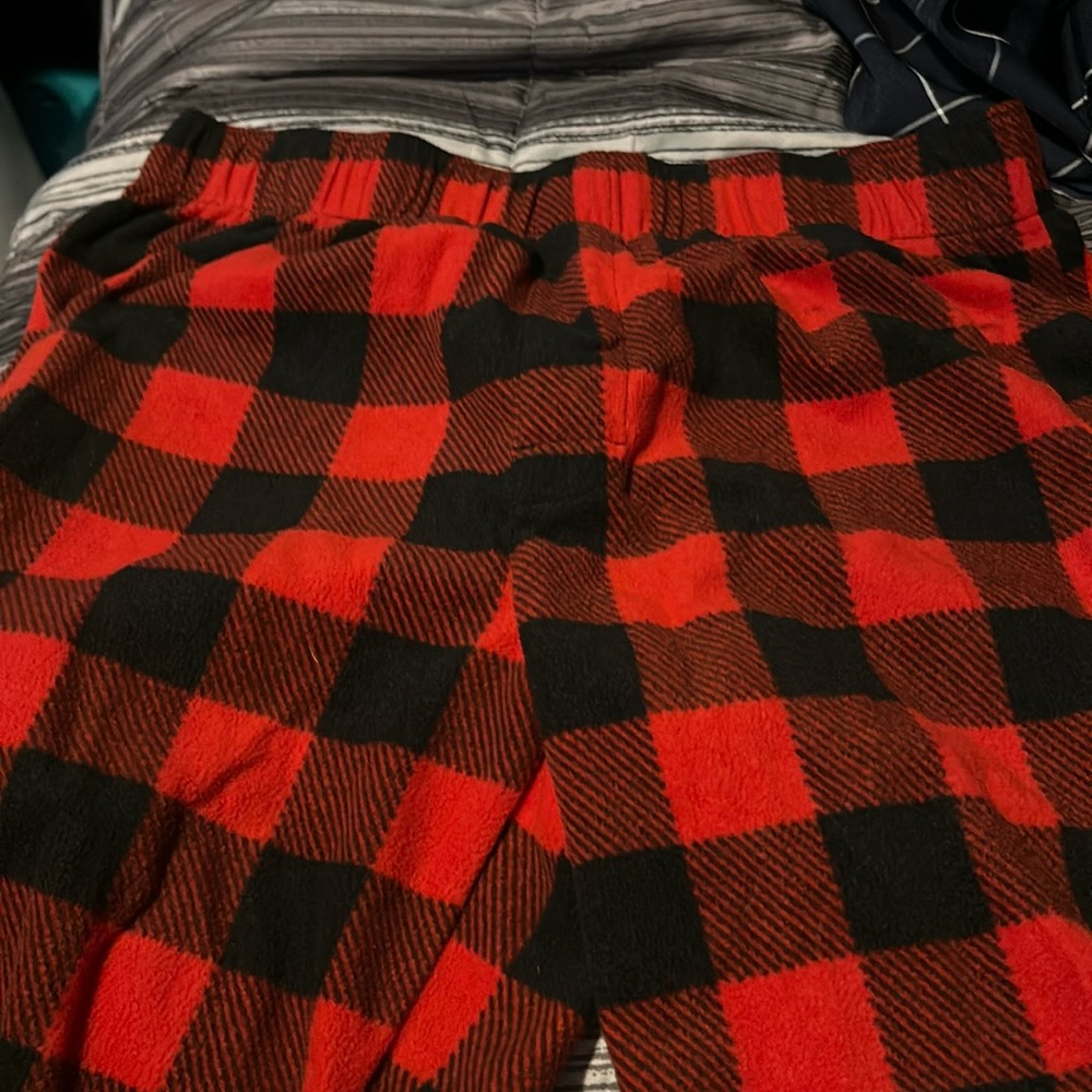 Plaid pajama shorts pants